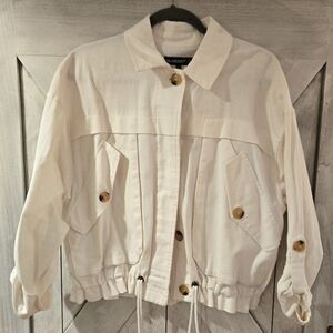 Blank NYC Cream Utility Jacket